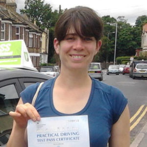 kezia pass driving school student